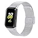 GOSETH Compatible with Samsung Galaxy Fit Band, Fashion Mesh Stainless Steel Bracelet Replacement Accessories Wristband Strap for Samsung Galaxy Fit 2019 SM-R370 (Silver)