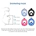 VANGOGO 180° View Snorkel Mask Full Face Easybreath Gopro Compatible with Anti-Fog and Anti-Leak Technology for Adult, Youth, Kids