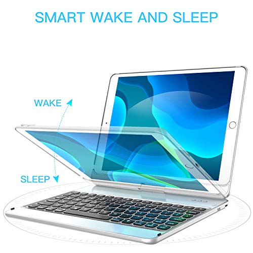 iPad 8th Generation Keyboard Case (2020 10.2 inch), 7th Generation, Air 3, Pro 10.5 Compatible