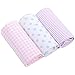 Aivtalk 3 Pack Pregnant Women Underwear 100% Cotton Maternity Panties Plaid Strip Polka Dot Briefs XXL