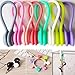 BabiQ 8Pcs Multiuse Silicone Magnet Earphone Cord Winder Wrap Cable Holder Organizer Cable Straps