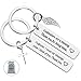 Vadaka Godparent Gifts from Godchild,Godmother Keychain Godfather Keychain Christening Gift for Godmother Godfather Baptism Jewelry Gift for Godmothers Godfather Birthday Gift for Women men (2 Pack)