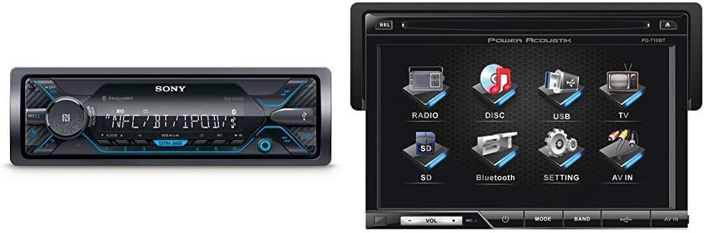 Sony DSXA415BT Digital Media Receiver with Bluetooth & Satellite Radio with Detachable 7-Inch Oversize LCD Touchscreen including Bluetooth 2.0