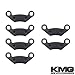 KMG 2003-2007 Polaris 500 Predator TLD Front + Rear Carbon Kevlar Organic NAO Brake Pads Set