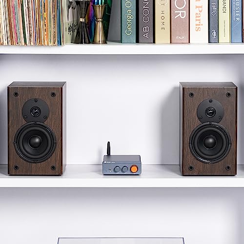 Fosi Audio BT20A Pro Bluetooth 5.0 Amplifier, 300W x2 Wireless Amp, TPA3255 2 Channel Mini Class D Integrated Home Audio Outdoor Stereo Receiver with Bass Treble Control for Passive Speakers
