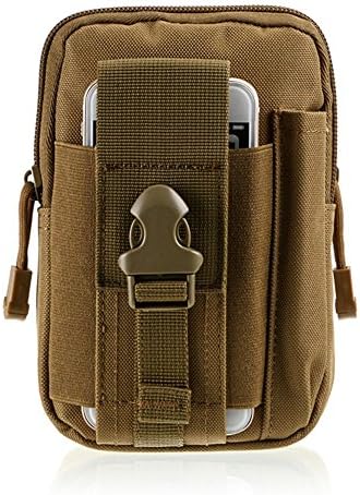 DOHOT Tactical Molle EDC Pouch Utility Gadget Belt Waist Bag with Cell Phone Holster for Sports Hiking Camping