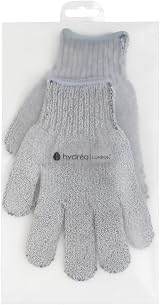Hydrea London Exfoliating Gloves Bamboo Charcoal Face Body Deep Cleansing view 3