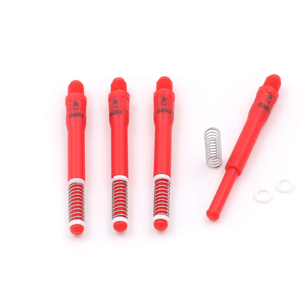 CUESOUL TERO AK7 Red Dart Stems Dart Shafts Built-in Spring Telescopic,Set of 4 pcs-L (CS-AK7+L3)