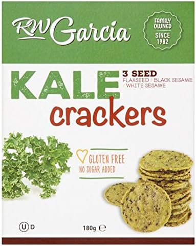 RW García Kale 3 Semillas Galletas de linaza, sésamo y Chia 180g ...