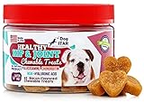 Glucosamine Chondroitin MSM and Hyaluronic Acid Soft Chews 9.5 ounce jar contains 65 Bacon Flavored Joint Supplement Treats for Dogs - Our Joint Chews Make It Easy to Swallow Unlike Pills or Powders