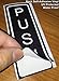 Outdoor/Indoor (2 Pack) PUSH and (2 Pack) PULL Vertical Door Sign 5