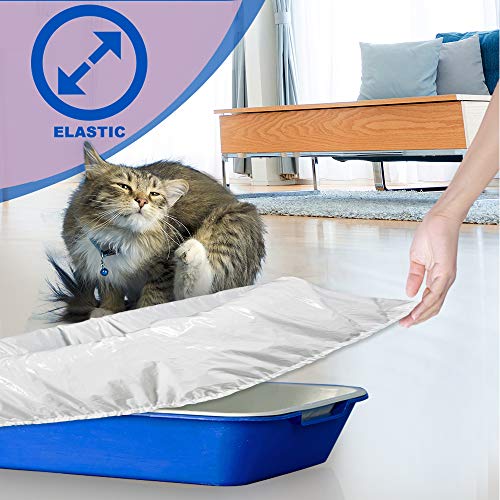 Alfapet Einweg-Katzenkloschalen-Einlage – Elastisch, Für XXL-Katzentoiletten, 52 Stück, Einfache Reinigung & Entsorgung