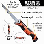 Klein-Tools-31737-Folding-Jab-Saw-Drywall-Saw-Hand-Saw-with-Lockback-at-180-and-125-Degrees-and-Tether-Hole