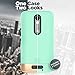 Motorola Droid Turbo 2 Case, Encased (SlimSHIELD Edition) Ultra Slim Cover (Full Coverage) Hybrid Slider Shell (Mint Green)