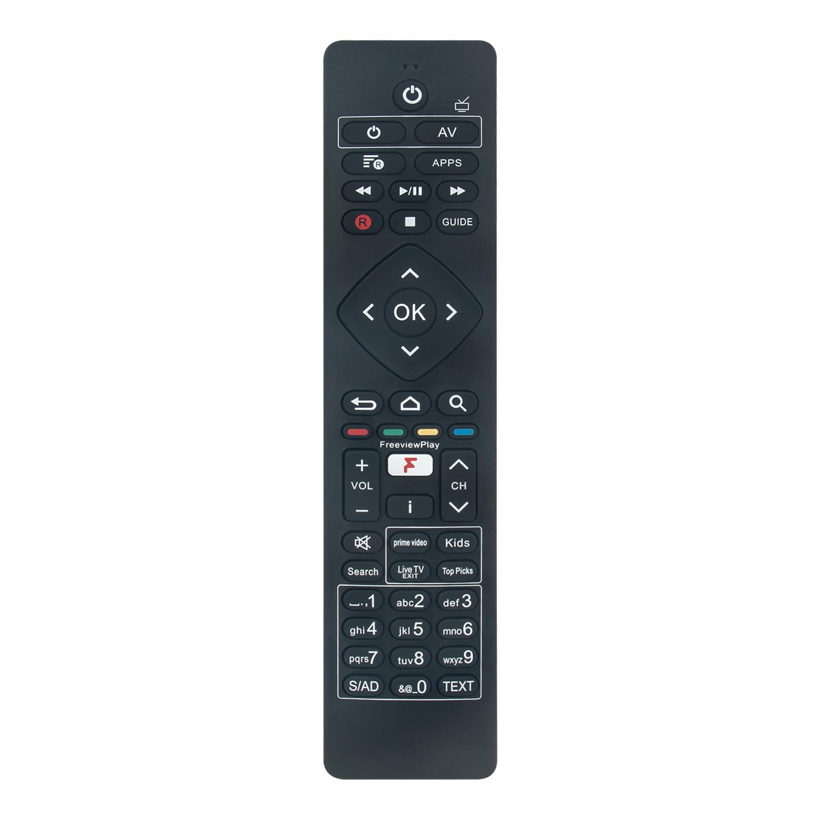 AULCMEET RM-C01 Replacement Remote Control Compatible with Humax Aura 4K Android TV Freeview Recorder with Freeview Play FVP4K-GTR FVP-4KGTR/GB/2TB