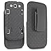 Samsung Galaxy S3 Case, SOGA [Holster Combo Series] Slim Hard Armor Case with Kickstand and Swivel Belt Clip Samsung Galaxy S3 - Black