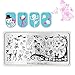 BORN PRETTY Nail Art Stamping Templates Halloween Pumpkin Fairy Skull Ghost 6Pcs Stamp Plates with Stamper Kit