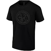 Icon Sports Officially Licensed Soccer Team Black Out Cotton T-Shirt - Unisex Adult