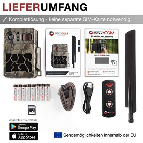 SECACAM Pro Plus Mobile LTE 4G Wildkamera mit SIM-Karte, Handyübertragung, App, Fernbedienung, Bewegungsmelder… – Bild 5