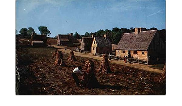 Replica Pilgrim Village Of Plimoth Plantation Plymouth