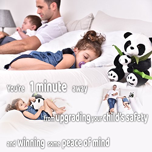 [L Bamboo] DreamyPanda Toddler Bed Rail Bumper/Foam Guard for Bed