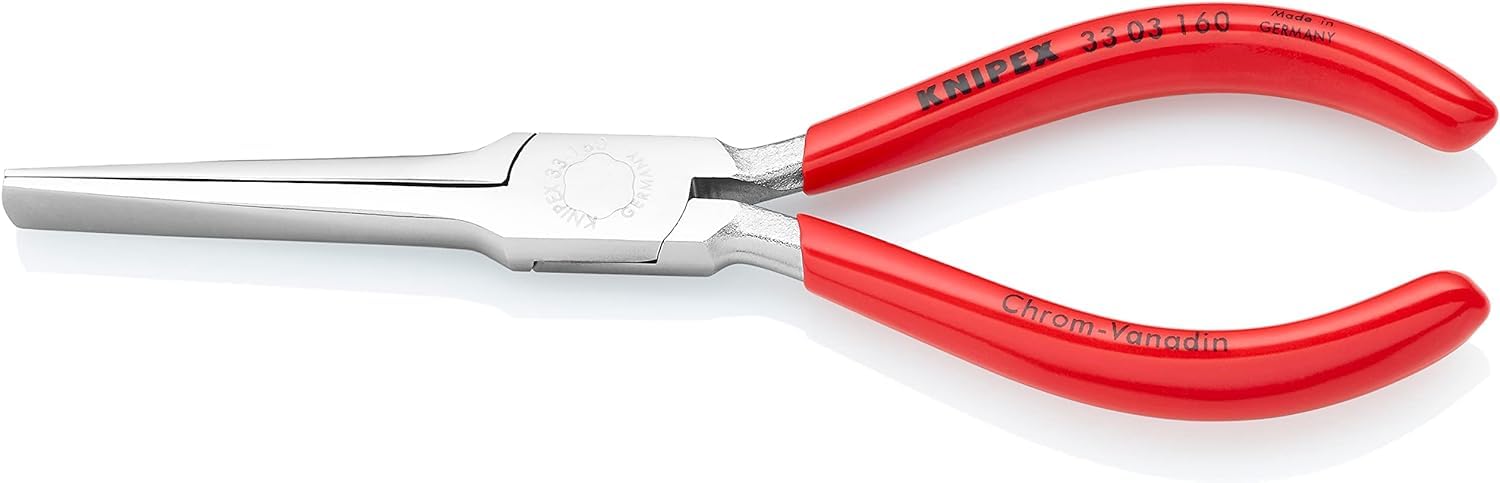 KNIPEX Duckbill Pliers Chrome-Plated with Plastic Coating 160 mm, 33 03 160