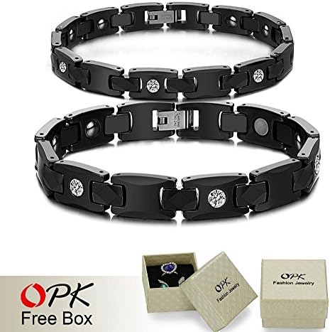 Wonderful Dream Opk Jewelry New Arrivel Ceramic Couple Magnetic Bracelet Fashion Bracelet Black Color 419 yjaliBracelets254
