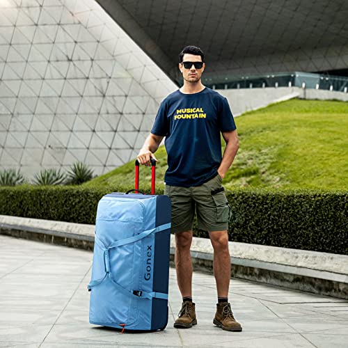 Gonex Rolling Duffle Bag with Wheels, 110L Large Travel Wheeled Duffel Luggage with Rollers 33