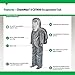 Lakeland ChemMax 3 TES Taped Level B Encapsulated Suit with Expanded Back and Back Entry, Disposable, Elastic Cuff, 2X-Large, Gray