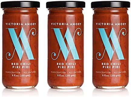 Victoria Amory Red Chili Piri Piri 8oz, Pack of 3