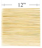 DecorRack Natural Bamboo Skewer Sticks, 400 Pack Of 12 Inch Natural Wooden Barbecue Kabob Skewers, Best For Grill, BBQ, Kebab, Marshmallow Roasting Or Fruit Sticks
