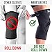 Mava Sports Knee Compression Sleeve Support for Men and Women - Perfect for Powerlifting, Weightlifting, Running, Gym Workout, Squats and Pain Relief (Black - 1 Piece, Large)