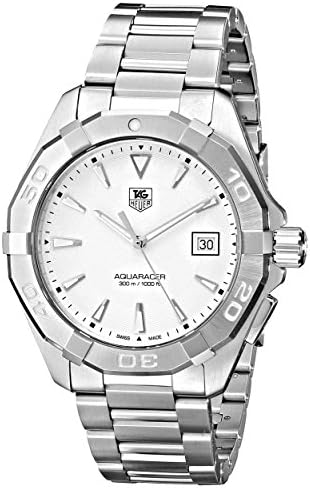 Amazon.com: TAG Heuer Men's WAP111Z.BA0831 Aquaracer Black Dial