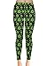 CowCow Womens Shamrock St Patricks Day Clover Leaf Leaves Leggings, XS - 5XL