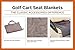 Classic Accessories Golf Cart Seat Blanket Plaid Plaid/Grey