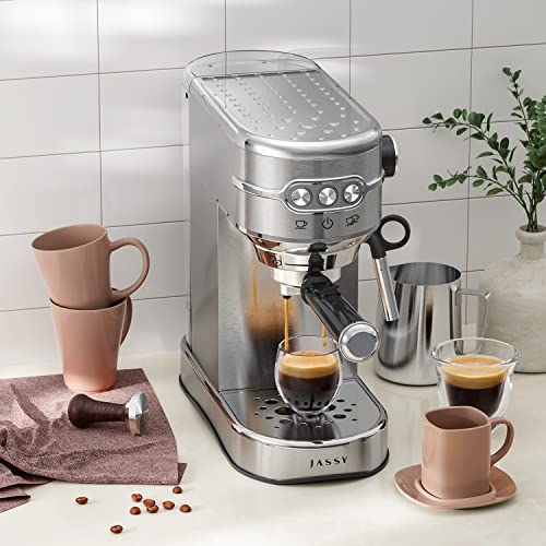JASSY Espresso Coffee Machine 20 Bar Cappuccino Maker with Milk Frother