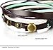 FUNRUN JEWELRY 4PCS Leather Bracelet for Men Wristband Long Around Bracelet Wrist Cuffs Set Adjustable