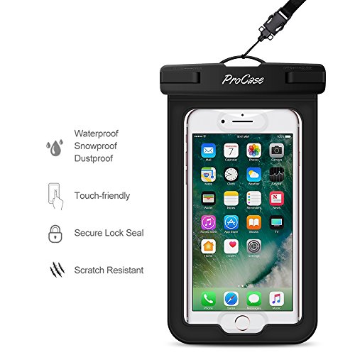 Waterproof Case with Touch ID, ProCase Cellphone Dry Bag Pouch for Apple iPhone 7 / 7 Plus with Fingerprint Recognition, Samsung Galaxy S7, S7 Edge Note HTC LG Sony Nokia Motorola up to 6.0" - 2 pack - Thumbnail 2