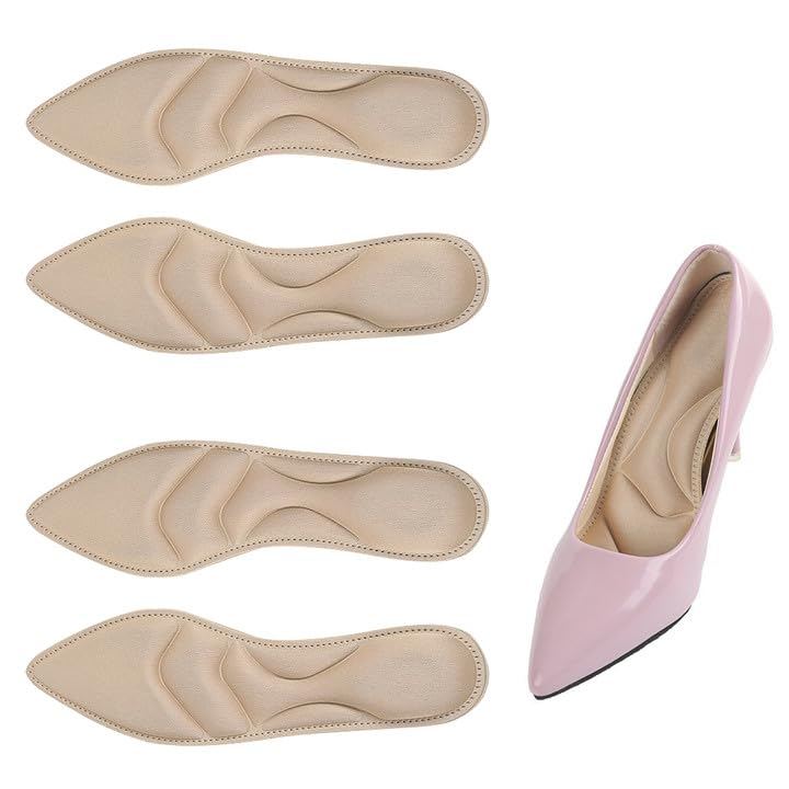 Photo 1 of Keroius 2 Pairs High Heel Insoles,Women Arch Support Insoles Breathable,5D Sponge Barefoot Comfort Insoles