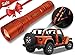 Jeep Wrangler Accessories Punk'n Orange Colored LED Flashlight with Roll Bar Holster Holster fits Jeep Jk rollbar, Color match is for 2018-2019 Jeep JL Accessories, Ultra Bright, 1000 Lumens, Zoomable