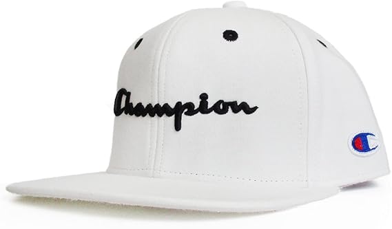 Amazon Co Jp チャンピオン Champion 刺繍ロゴ ストレートキャップ 帽子 スナップバックキャップ メンズ レディース 正規ライセンス商品 White 服 ファッション小物