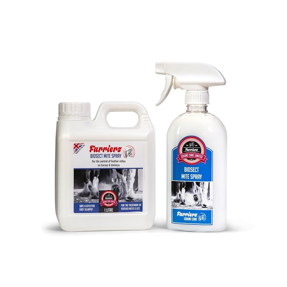 Farriers Equine Care Feather Mite Treatment for Horses (Twin Pack) 1.5 Litres