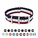 Archer Watch Straps | Nylon NATO Straps | Choice of Color and Size (Red/White/Navy, 22mm)