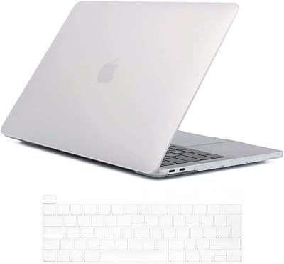 Se7enline MacBook Pro 13 Case 2023 2022 2021 2020 Hard Shell Frosted Transparent