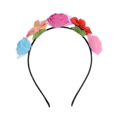Prero Multi Color Rose Flowers Design Stylish Hairband Kids Party