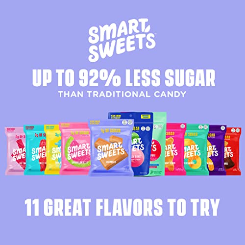 SMARTSWEETS CARAMEL CANDIES, 1.6OZ (PACK OF 12), CREAMY CANDY WITH LOW SUGAR (1G), LOW CALORIE (140), PLANT BASED, GLUTEN FREE, NO ARTIFICIAL COLORS OR SWEETENERS, HEALTHY SNACK FOR KIDS & ADULTS
