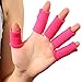 Granvela Finger Sleeves, 10 Pcs Professional Nylon Finger Protective Cover for Basketball, Volleyball, Tennis, Badminton and more (Pink)
