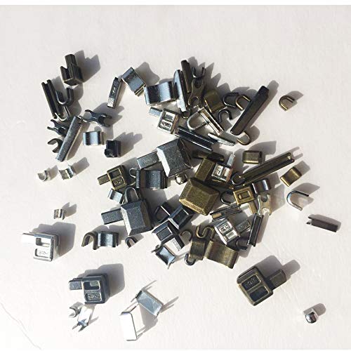 Zipper Repair Kit Metal Retainer Insertion Pin Zipper Top/Bottom Stop