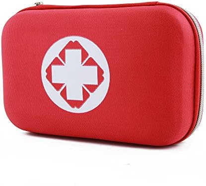 EALEK First Aid Kit- 52 Pieces Emergency Medical Hard Shell Kits, Waterproof & Portable, Idea for Car, Camping, Hiking,Travel, Sports, Home