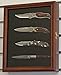 Knife Display Case Shadow Box, with Glass Door, Wall Mountable